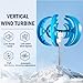 YIGECHENXIN 48v, 5000W Wind Turbine Generator Kit,12V 24V 48V 220V Vertical Windmill Magle Wind Turbine Generator V with Controller/5 Blade Suitable for Courtyards/Streets