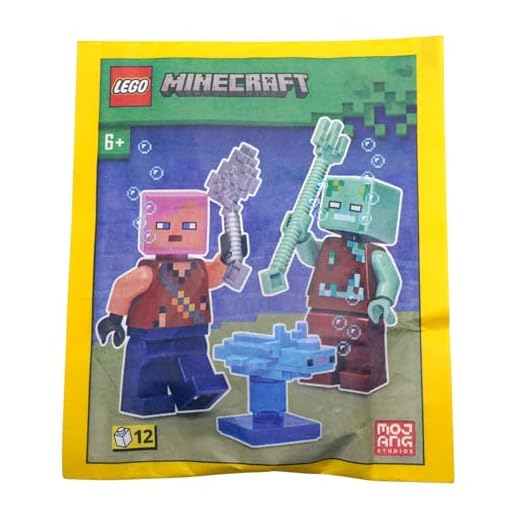 LEGO Minecraft : Aventurier avec noyés et axolotl Combo Pack - 6+