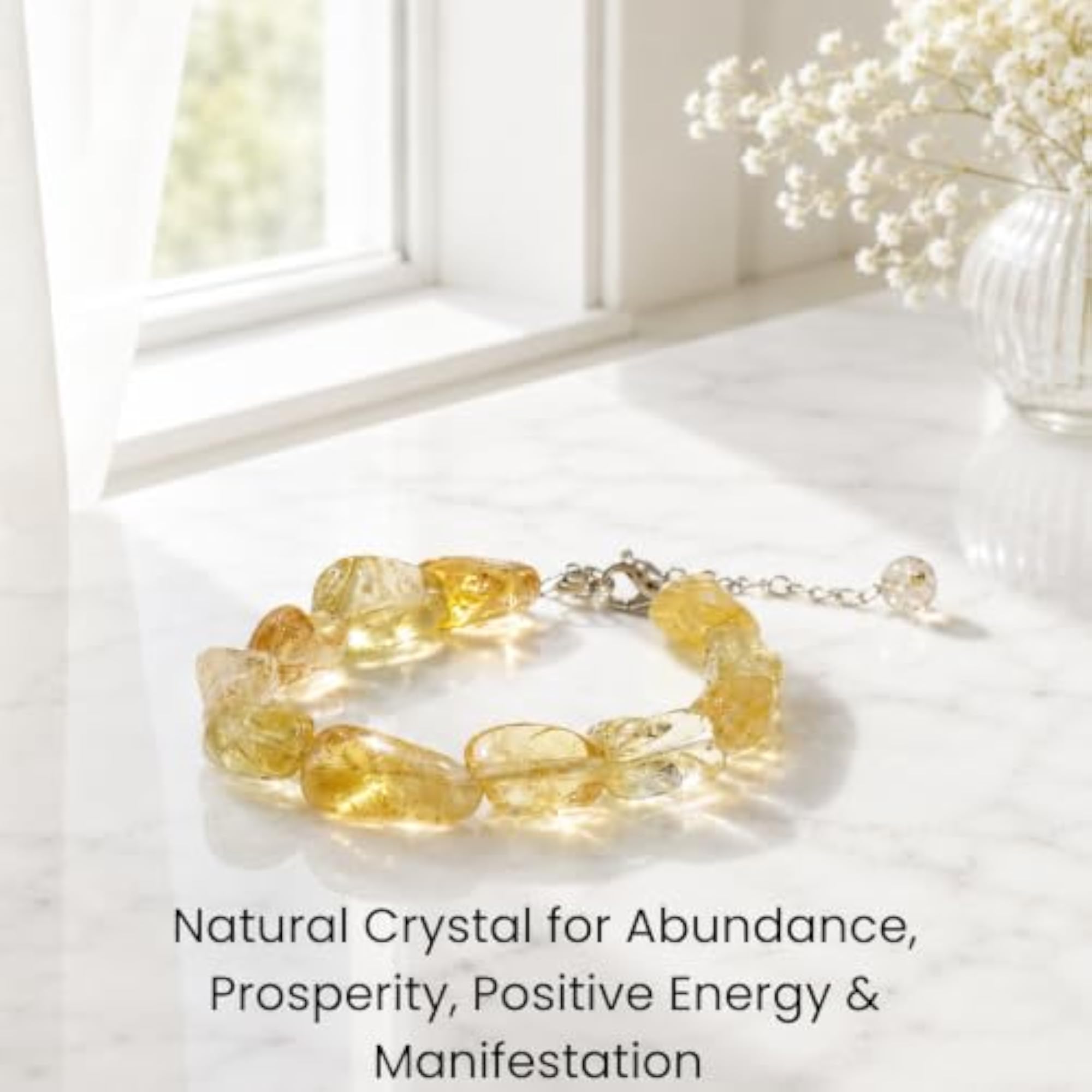Citrine Tumble Bracelet, Natural Stone
