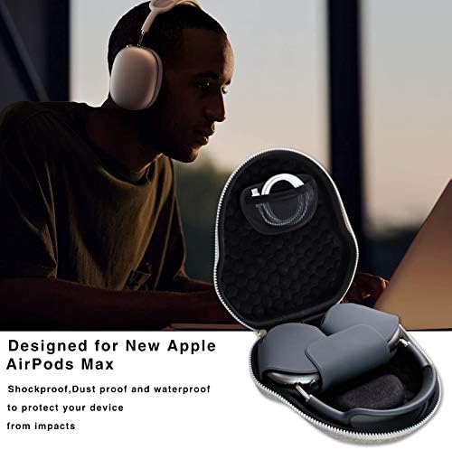 Carrying case for New Apple AirPods Max, Storage Case for New Apple AirPods Max, Hard travel case fits New Apple AirPods Max ( Case Only )