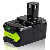 TenHutt 【Upgrade 6.0Ah Lithium Replacement Battery for Ryobi 18V ONE+ Cordless Power Tool Compatible with P102 P103 P104 P105 P107 P108 Lithium Battery