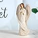 Hodao Cross Angel Figurine Gift, Hand-Painted Resin Guardian Angel Holding Cross, All-Season Meaningful Gift for Mom, Valentine’s Day Love, Easter Blessings & Year-Round Home Decor