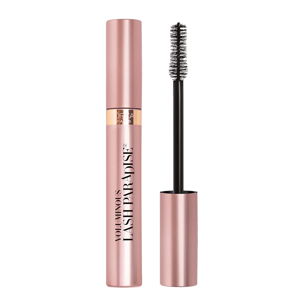 L'Oreal Paris Makeup Lash Paradise Mascara, Voluptuous Volume, Intense Length, Feathery Soft Full Lashes, No Flaking, No Smudging, No Clumping, Black, 0.25 Fl Oz (Pack of 1) : Beauty & Personal Care