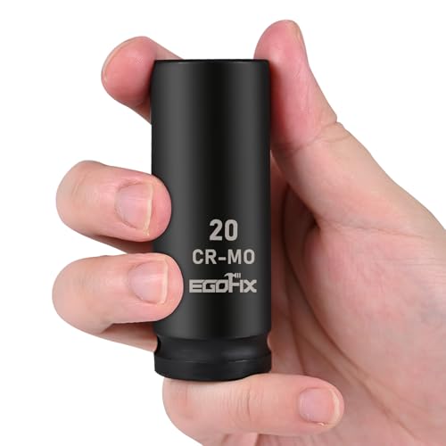 Image of 1 /2 inch Drive Deep Impact Socket, 20mm Socket, CR-MO, Metric, 6 Point