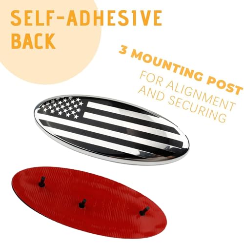 Image of for Ford Emblem, 7 Inch F150 Front Grill Tailgate American Flag Emblem for 04-10 Explorer 03-06 Expedition 07-14 Edge 07-12 Fusion 08-15 Escape 99-04 F150 F250 F350