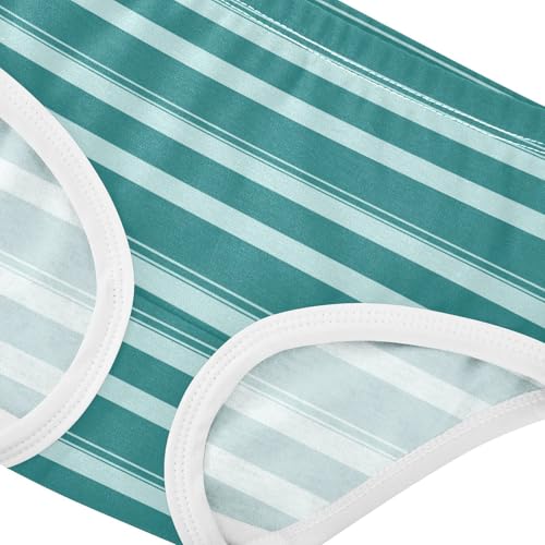 Blue Green Stripe Toddler Girls's Underwear 2T 23009194