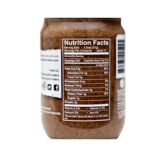 Image of Georgia Grinders Pecan Butter Spread, Whole30 Approved, Non-GMO, Gluten Free, No Palm Oil, No Added Sugar, Paleo and Vegan Friendly, 12 Ounce (1 Pack)