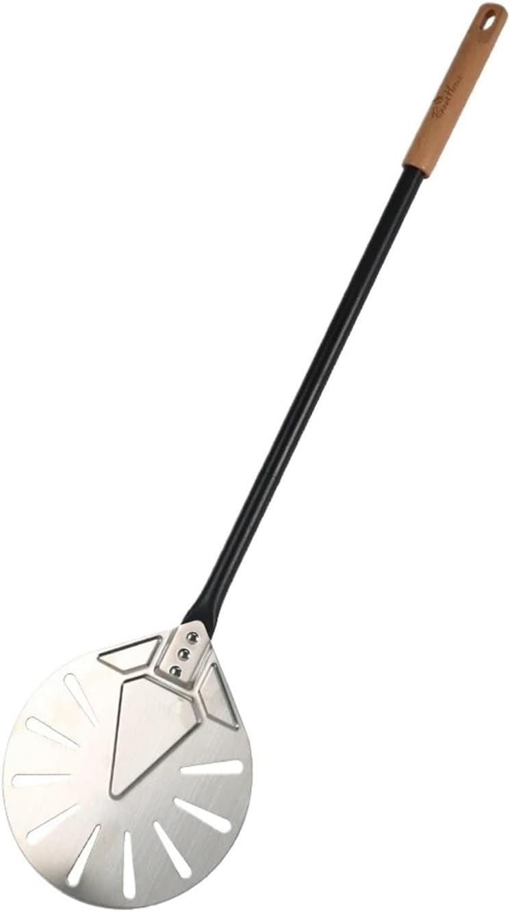 9 Inch Pizza Peel 47 Long Handle Turning Shovel Oven Accessories(8 inch SUS304)