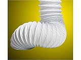 tubo flexible pvc ventilacion Diámetro: 102 mm Wolfpack 5350105 - Tubo salida aire secadora, 102 mm x 3 metros