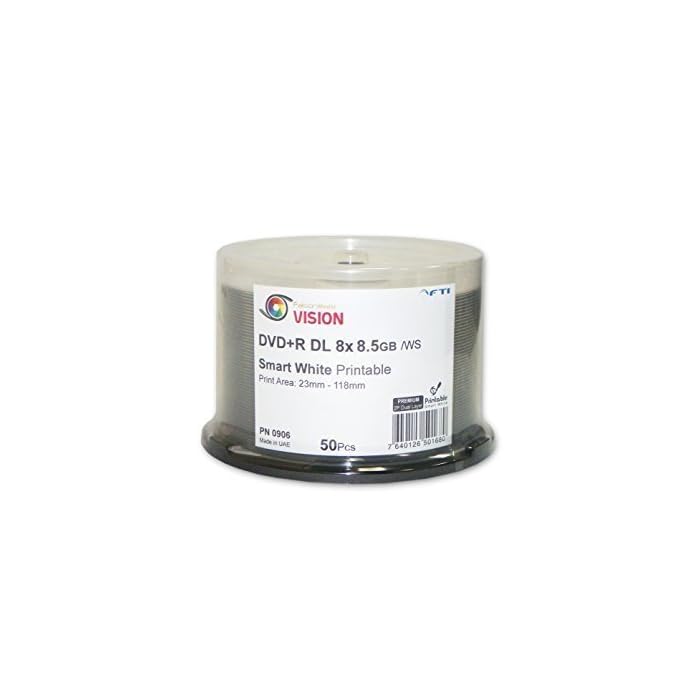 Buy 8 5 GB Blank DVD R DL DVD R Falcon Vision Smart 2P White Inkjet 