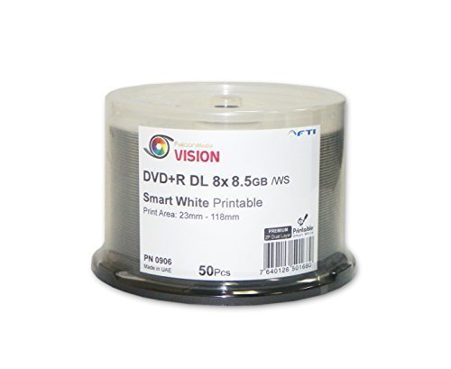 Buy 8 5 GB Blank DVD R DL DVD R Falcon Vision Smart 2P White Inkjet 