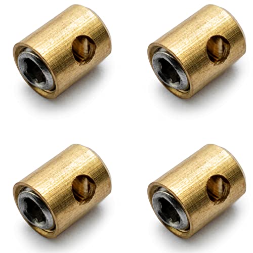 Easyboost Prisionero Cable Acelerador Gas Ø5x6mm Escañacables Abrazadera Acelerador para Carburador para Scooter 50cc Motocicleta Cortacéspedes (4 piezas)