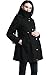 Momo Maternity Outerwear Women Olivia Wool Walking Coat Pregnancy Winter Jacket Black S