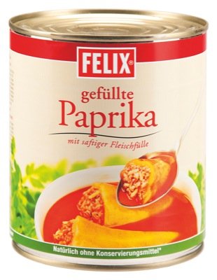 Gefüllte paprika 800g 6 x 800 g