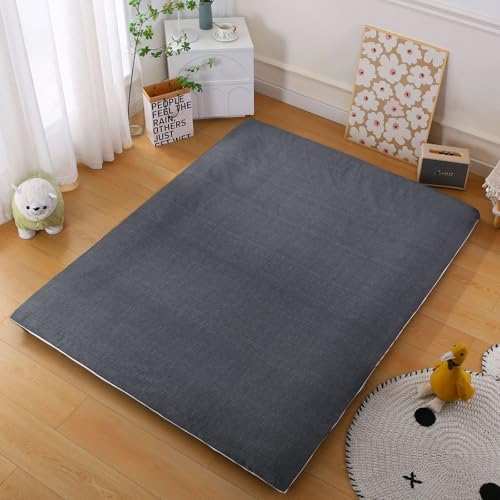 JPDEDIAN Funda Colchón Futón Algodón Protector de Colchón, Japonés Funda Futón con Cremallera, Lavable(Color:B,Size:150x200cm)