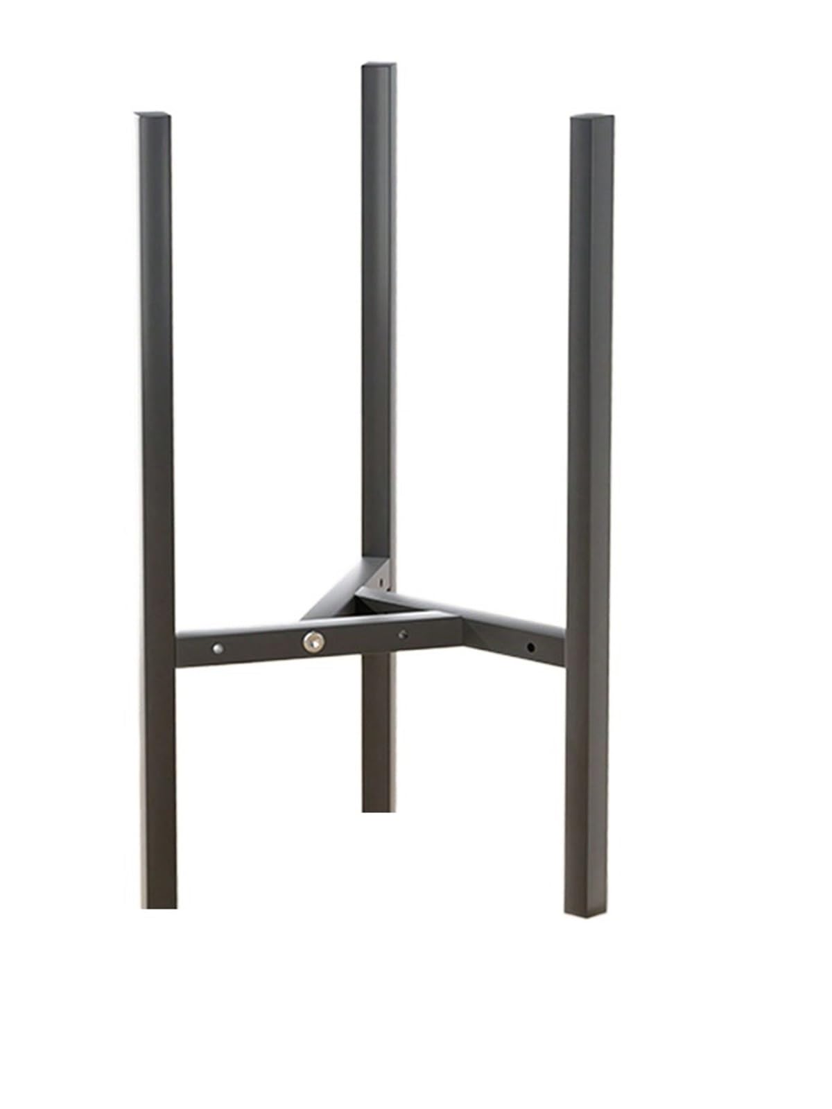 WEQYFDC Plant Stand Riser Adjustable Plant Stand Fits Pot Metal Planter Easy Assembly Expandable Shelves Furniture(Black 50CM)