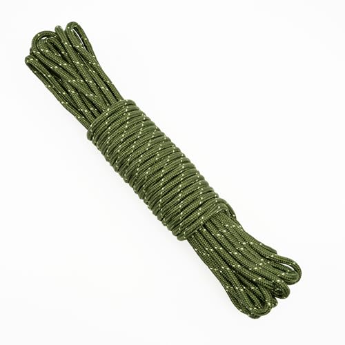 G2PLUS Cuerda 20 m x 8 mm – Cuerda de Polipropileno,Verde Cuerda de Amarre,Cuerda de Nailon Multifuncional Carga de Rotura: 670 kg