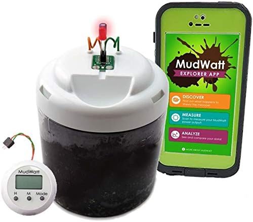 Amazon Mudwatt マッドワット 実験キット 泥から発電 自由研究 知育玩具 科学 工作キット Sdgs 微生物発電 日本語説明書付 電子ラーニングトイ おもちゃ