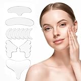 Gueiddi Neck Wrinkle Patches, Reusable Anti Wrinkles pads Silicone face patches Face and Forehead Wrinkle Patchesfor Skin Lines Prevention,Reduce Fine Wrinkles, Frown, Smile and Chest Lines(11PCS)