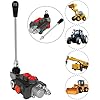 Hydraulic Flow Control Valve 1 Spool 11 GPM G Ports Adjustable Relief Lever Handle Double Acting Parallel Center Tractor Loader W/Joystick Small Tractors/Tanks Loaders Log Splitters 3600 PSI