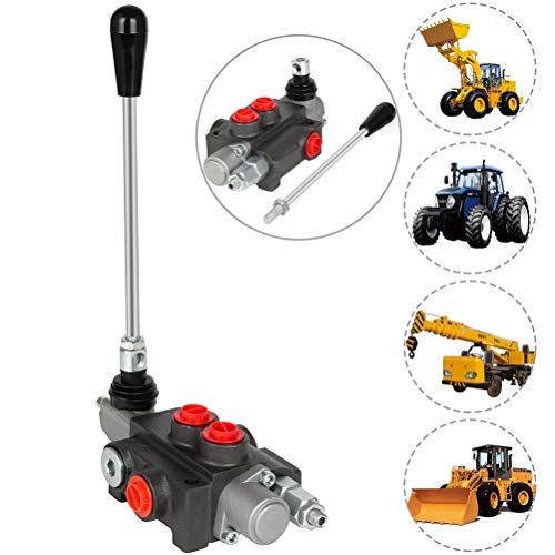 GYZJ Hydraulic Flow Control Valve 1 Spool 11 GPM G Ports Adjustable Relief Lever Handle Double Acting Parallel Center Tractor Loader W/Joystick Small Tractors/Tanks Loaders Log Splitters 3600 PSI by GYZJ - Image 2