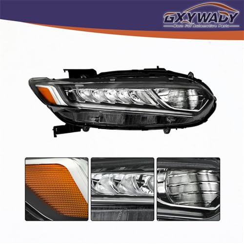 GXYWADY Headlight Assembly Replacement for 2018 2019 2020 Accord Projector Halogen Headlamp Right Passenger Side by GXYWADY - Image 3
