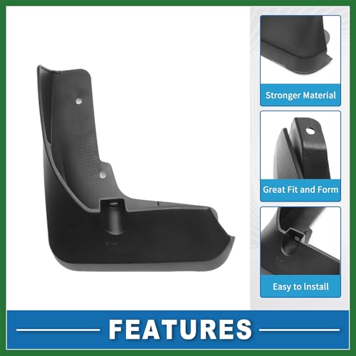 Image of Motoforti Mud Flap Splash Guard with Mount Accessories Front & Rear Side Mud Guard for Acura RDX 2019-2023 (Set of 4) Long-lasting