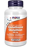 NOW Supplements, Glutathione 500 mg, With Milk Thistle Extract & Alpha Lipoic Acid, Free Radical Neutralizer, 60 Veg Capsules