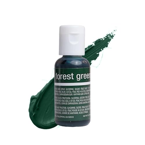 Chefmaster Forest Green Liqua-Gel® Food Coloring | Vibrant Color | Professional-Grade Dye for Icing, Frosting, Fondant | Baking & Decorating | Fade-Resistant |...
