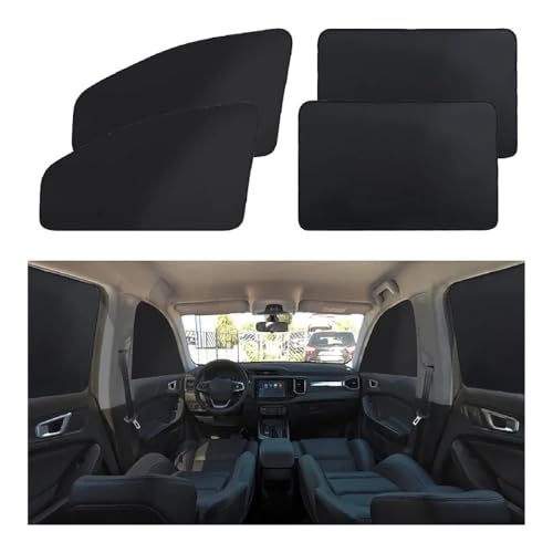 Parasol para coche de malla protectora para ventana lateral delantera y trasera 4