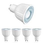ezmyma Led Gu10 Daylight White 6000K Bulbs,12w gu10 Led Reflector Lamp 1150lm Equivalent 110W Halogen,Wide Beam 120°Spot,No Dimmable,4 Pack