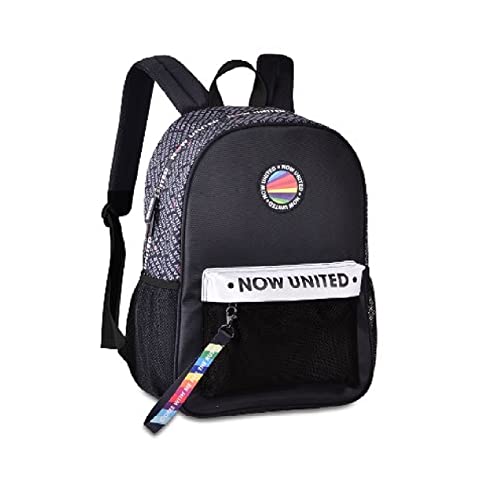 Mochila De Costa Escolar Oficial Now United Preto