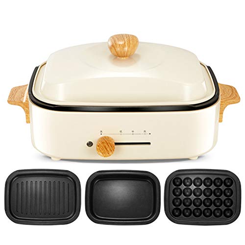 Haushalt Multi-Funktions-Grill Bratpfanne, Elektro Hot Pot, beheizbarer elektrischer Multifunktions-Compact, Bälle Maschine Kleine Takoyaki