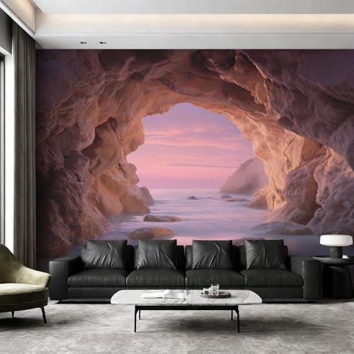 Fresque Murale Coucher de Soleil Océanique pour Salon et Chambre
