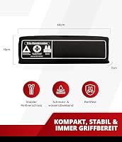 Thomatex® KFZ Kombitasche (3in1) 2026/2027 [DIN 13164-2022] – Lange Haltbarkeit – Erste-Hilfe-Set mit Warndreieck & Warnweste – Schwarz – Ansicht 4