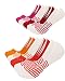 Produktbild FOOTNOTE 8 Paar Unsichtbare Sneaker Socken Footies Füßlinge Invisible Socks mit Silikon Orange-Rot 39-42