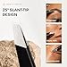 Beauty Power Tweezers for Women Facial Hair: Ultra Precision Tweezers for Women & Men, Sharp Slant Tweezer for Eyebrows, Ingrown Hair Removal. Professional Plucker + Case, German Stainless Steel Black