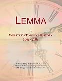 Lemma: Webster\'s Timeline History, 1542 - 2007