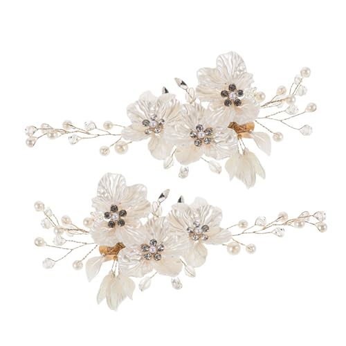 Horquillas para novia con flores ideales para damas de honor en bodas