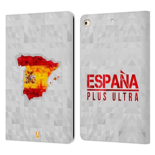 Coque iPad 9.7 anti-rayures : étui portefeuille cuir motif Espagne géométrique