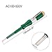 uxcell Voltage Tester AC 100-500V with 3mm Slotted Screwdriver with Clip for Circuit Test, Green, Pack of 2