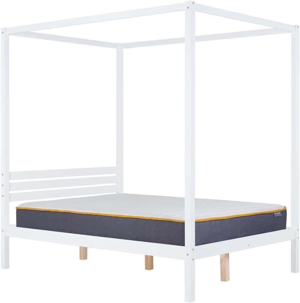 Mercia Four Poster King Bed White