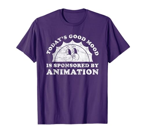 Good Mood Animation Apparel Co Funny Cute Retro Vintage Animation Animator T-Shirt