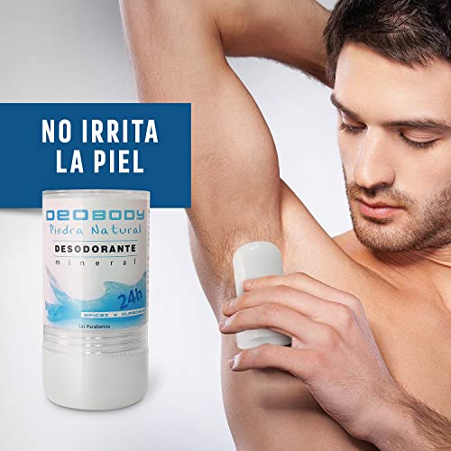 Desodorante De Alumbre Natural En Piedra Unisex. Antitranspirante Para El Sudor Fuerte De Axilas Y Pies. Sin Aluminio Y Sin Parabenos. 100% Natural (120G) - imagen 6
