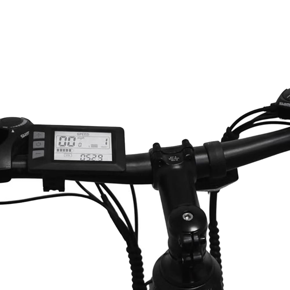 Panel de VisualizacióN de Medidor de Pantalla LCD P3H 24V 36V 48V 60V Panel de VisualizacióN de Medidor de Bicicleta EléCtrica para Scooter EléCtrico (5PIN)