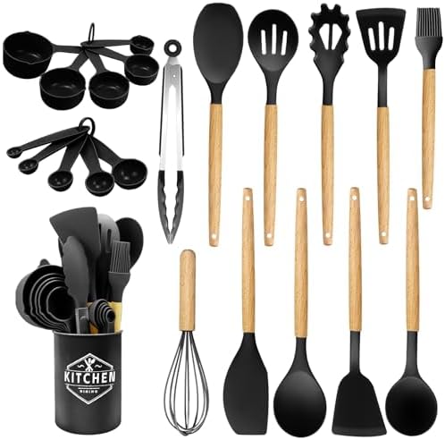 Silicone Kitchen Utensils 22 Pieces, Set of Utensils da Cucina pe...