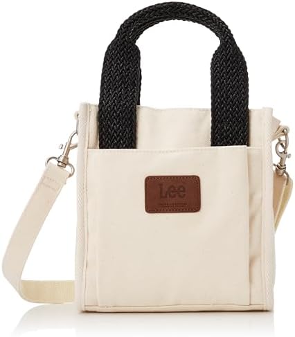 Lee 320-1390 2-Way Tote Mesh II Thick Cotton Campus S Mini Tote 2-Way Shoulder Mesh Handle Lunch Bag for Work or School Commuting to Work or School Leisure, white, S