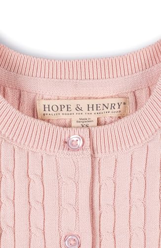 Image of Classic Organic Cable Cardigan by Hope & Henry Girl