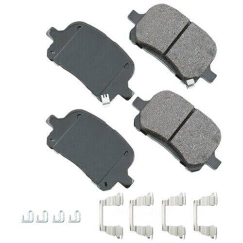 Plaquettes de frein céramique premium Akebono ACT707A pour un confort de route gris