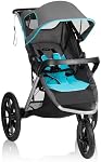 Evenflo Victory Plus Jogging Stroller Travel System with LiteMax Infant Car Seat - Malibu Blue
